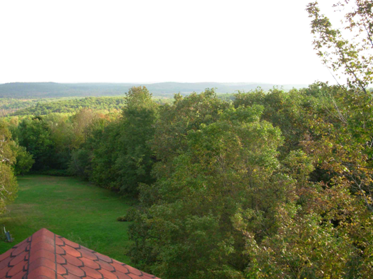 View South-Southeast from Roof